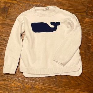 Girls intarsia vineyard vines sweater whale